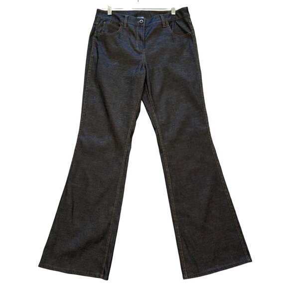 The Look By Randolph Duke Womens Charcoal Bootcut Flair Jeans 10 Lightweight EUC - Picture 1 of 6